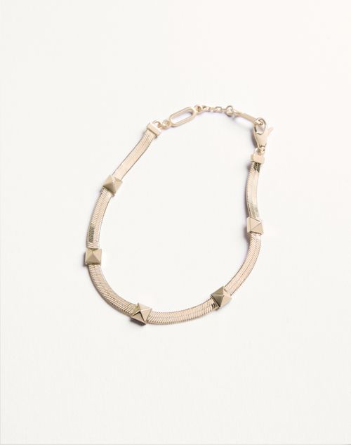 Valentino Garavani - Valentino Rockstud Metal Bracelet - Platinum - Woman - Jewelry