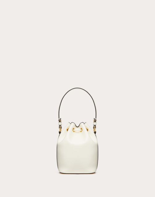 Mini Vlogo Signature Bucket Bag In Nappa Leather for Woman in Water ...