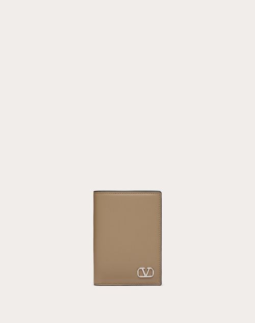 Valentino Garavani - Vlogo Signature Calfskin Card Holder - New Chinos - Man - Accessories