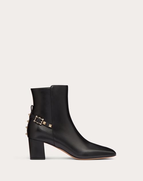 Valentino Garavani - Rockstud Nappa Ankle Boot 60mm - Black - Woman - Boots