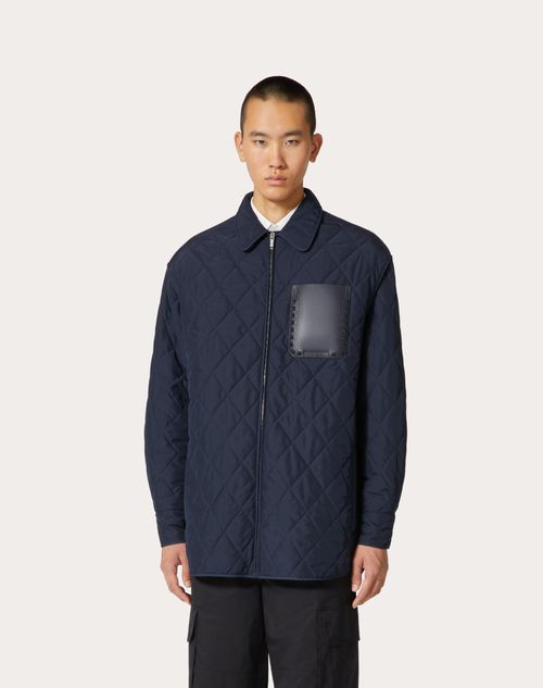 SILVERTON NYLON SHIRT JACKET - CADET BLUE