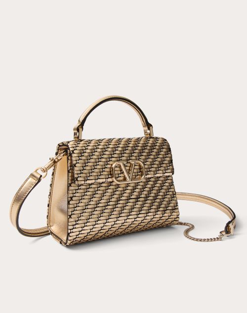 Valentino Garavani Vsling Mini Woven Handbag for Woman in Valentino Garavani Vsling Mini Woven Handbag for Woman in