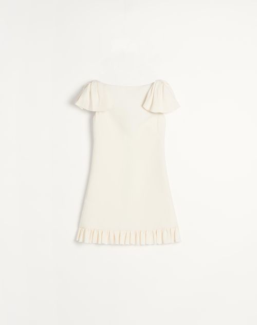 Valentino - Crepe Couture Short Dress - Ivory - Woman - Dresses