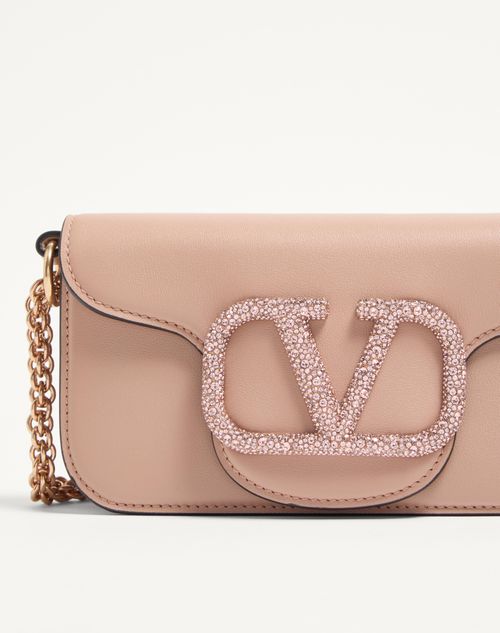 小物 VALENTINO GARAVANI VALENTINO GARAVANI Metallic Pebbled Calfskin Rockstud Phone
