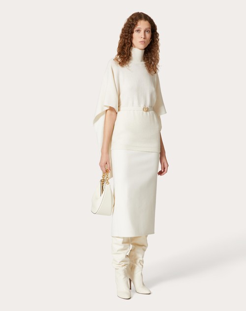 Valentino Off-White Belted Sweater