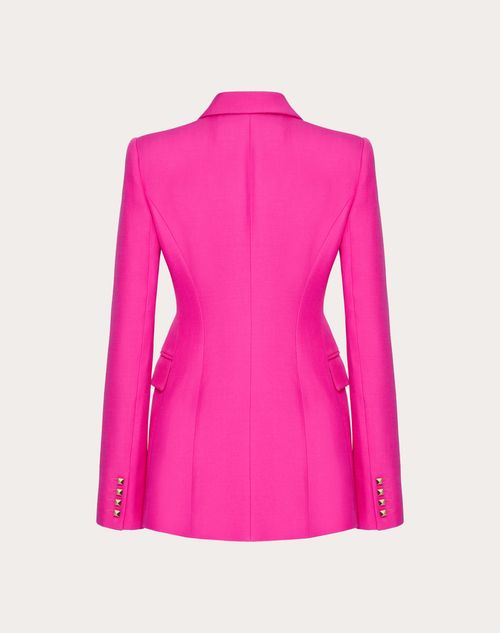 Valentino - 크레이프 쿠튀르 재킷 - Pink Pp - 여성 - 코트 / 아우터웨어