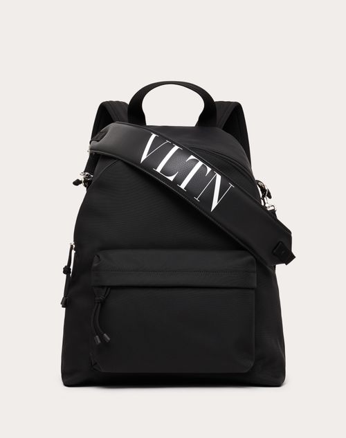 Valentino Garavani - Vltn Nylon Backpack - Black - Man - Backpacks