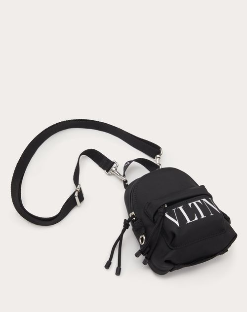 Valentino Black Nylon Rockstud Sling Backpack Valentino