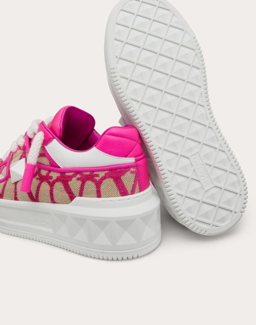 Valentino Garavani Pink One Stud Sneakers