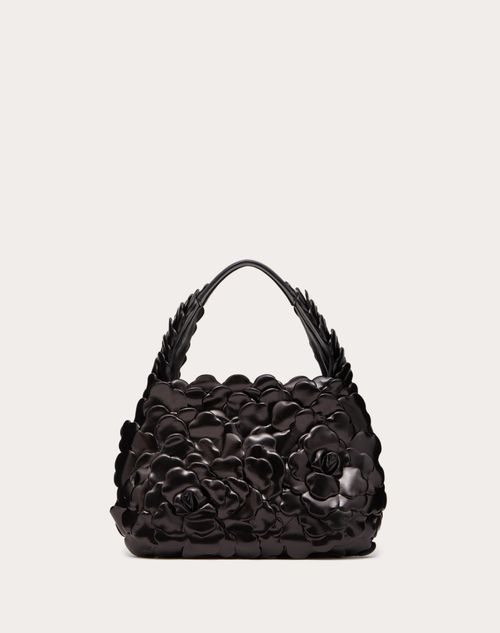 Valentino Garavani - Small Valentino Garavani 03 Rose Edition Atelier Hobo Bag - Black - Woman - Woman Bags & Accessories Sale