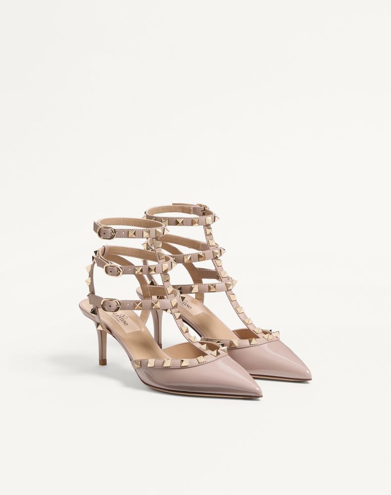 Valentino Garavani Rockstud Caged Pump 65Mm Woman Poudre 34.5
