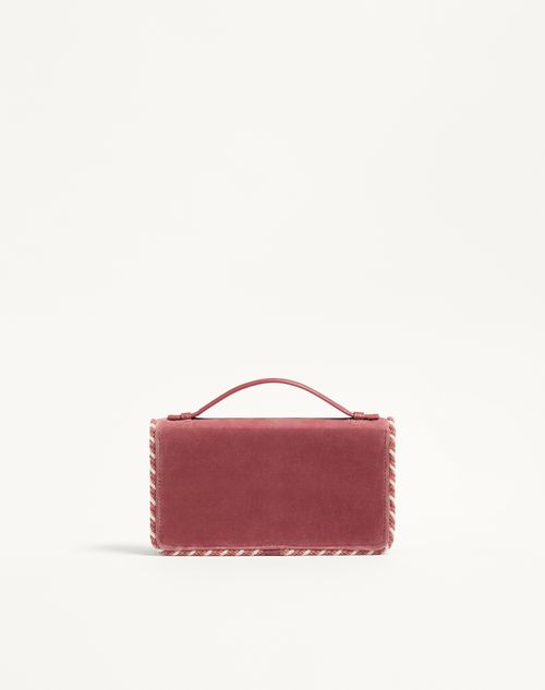 Valentino Garavani - Vlogo Signature Velvet Chain Wallet With Jewel Logo - Phard - Woman - Wallets And Small Leather Goods