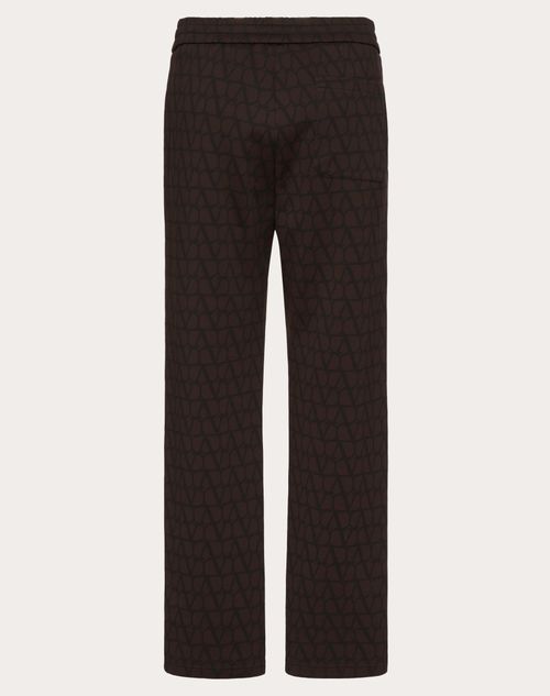 Valentino - Pantalon De Jogging En Coton À Imprimé Toile Iconographe - Noir - Homme - Shorts Et Pantalons