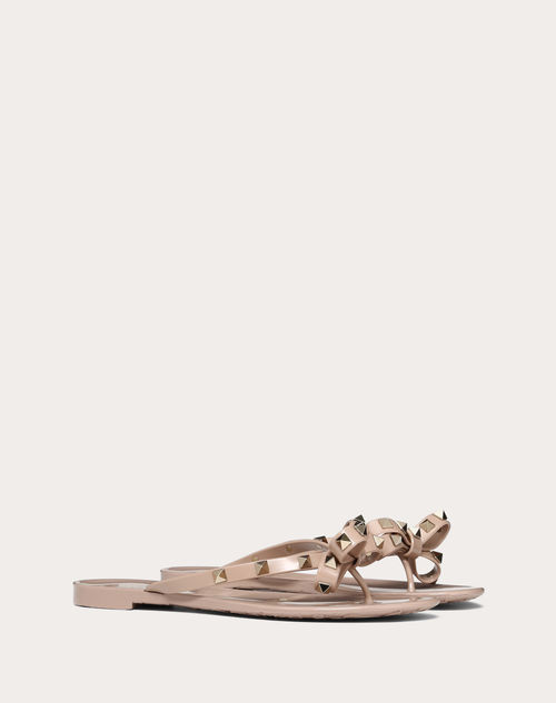 Valentino garavani rockstud bow jelly best sale thong sandals