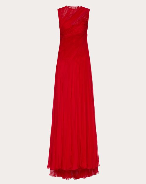 Valentino - Chiffon Gown - Red - Woman - Gowns