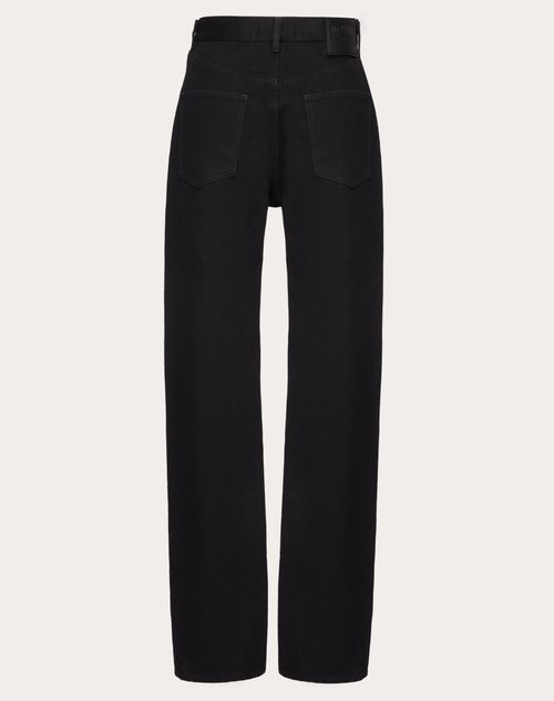 Valentino - Denim Pants - Black - Woman - Denim