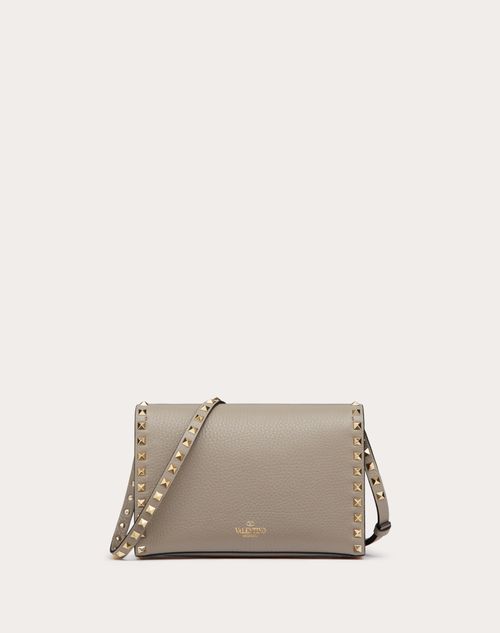 Valentino Garavani Women's Small Rockstud Grainy Calfskin Crossbody Bag - Black