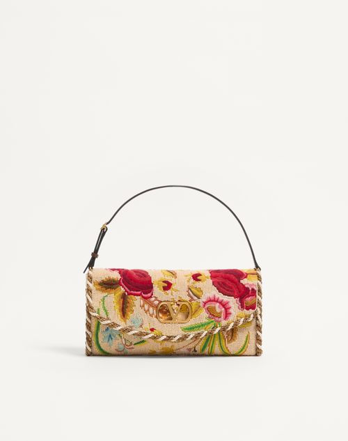 Valentino Garavani - Valentino Garavani Devain Embroidered Small Shoulder Bag - Multicolor - Woman - Bags