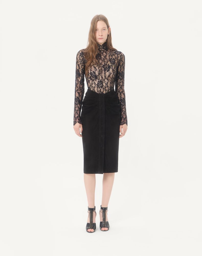 Valentino Floral Lace Body Woman Black Xl