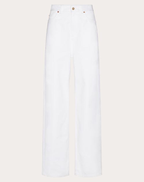 Valentino - Denim Pants - White - Woman - Shelf - Pap 