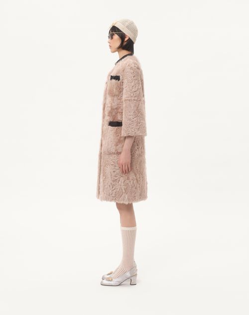 Valentino - Chekiang Coat - Vintage Rose - Woman - Coats And Outerwear