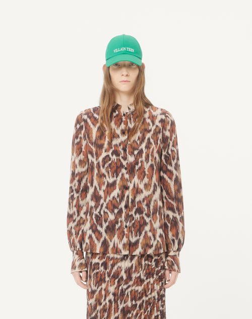 Valentino - Camicia Valentino In Seta Con Stampa Animalier - Animalier - Donna - Camicie E Top