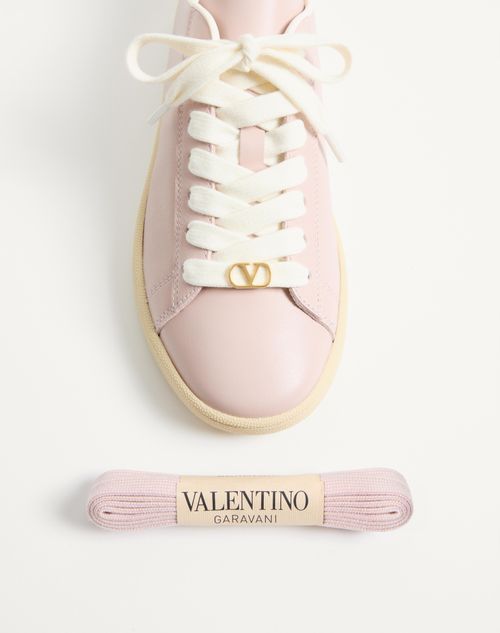Valentino Garavani - Royco Sneaker In Nappa Calfskin - Pink - Woman - Sneakers