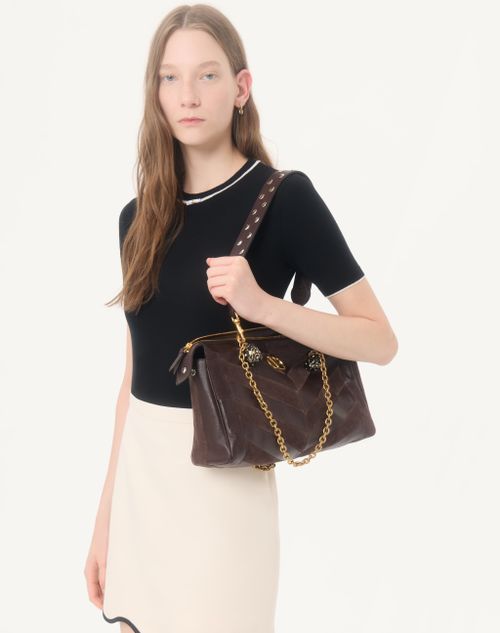 Valentino - Pull En Laine - Noir/ivoire - Femme - Maille