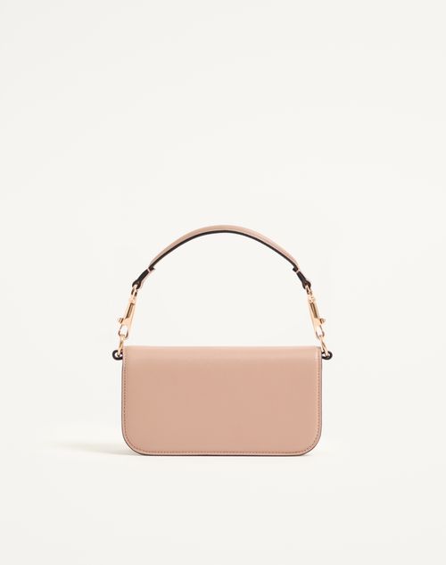 Valentino Garavani - Valentino Garavani Locò Small Shoulder Bag With Jewel Logo - Rose Cannelle - Woman - Shoulder Bags