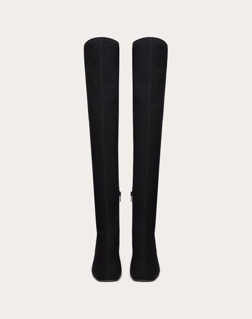 Over the knee stretch fabric sale boots