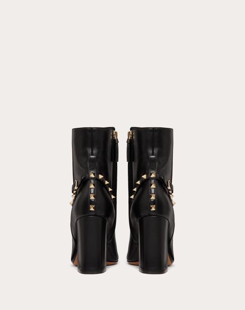 Valentino Garavani - Rockstud Nappa Ankle Boot 90mm - Black - Woman - Boots