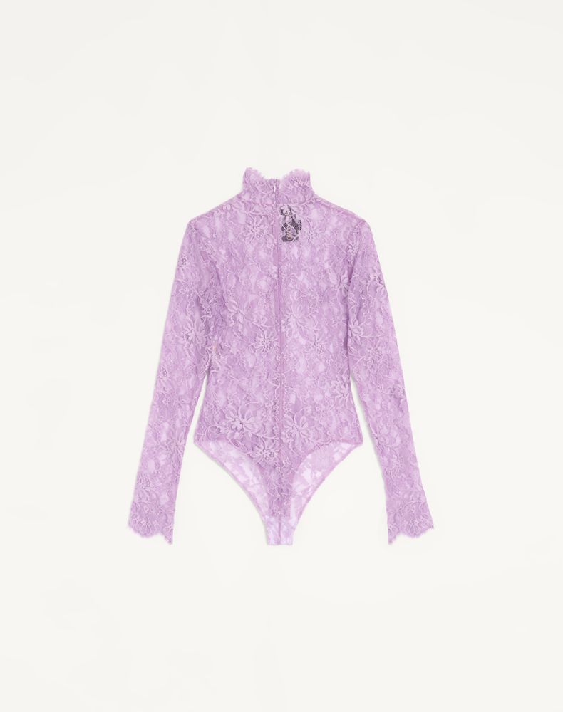 Valentino Floral Lace Body Woman Soft Wisteria S