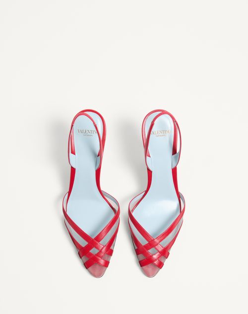 Impudance Slingback Pumps In Kidskin And Mesh 90mm for Woman Impudance Slingback Pumps In Kidskin And Mesh 90mm for Woman