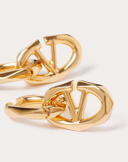 Valentino Garavani - Vlogo Boldies Metal Earrings - Gold - Woman - Jewelry