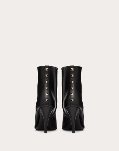 Rockstud Calfskin Ankle Boot 90 Mm for Woman in Black | Valentino US