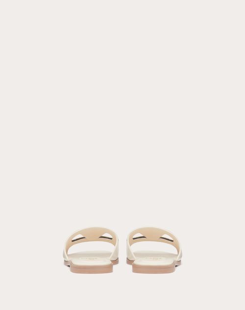 Vlogo flat discount calfskin slide sandal