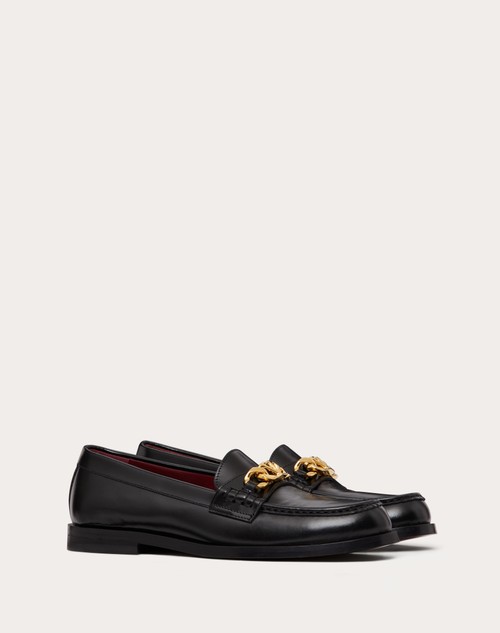 Valentino Garavani Brown VLogo Loafers