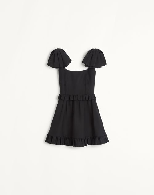 Valentino - Crepe Couture Short Dress - Black - Woman - Dresses