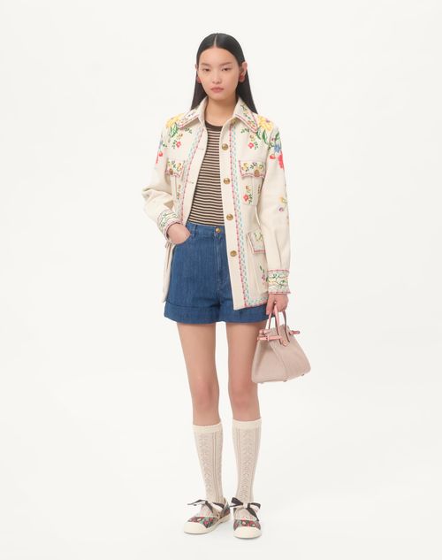 Valentino - Lightweight Denim Shorts - Denim - Woman - Denim