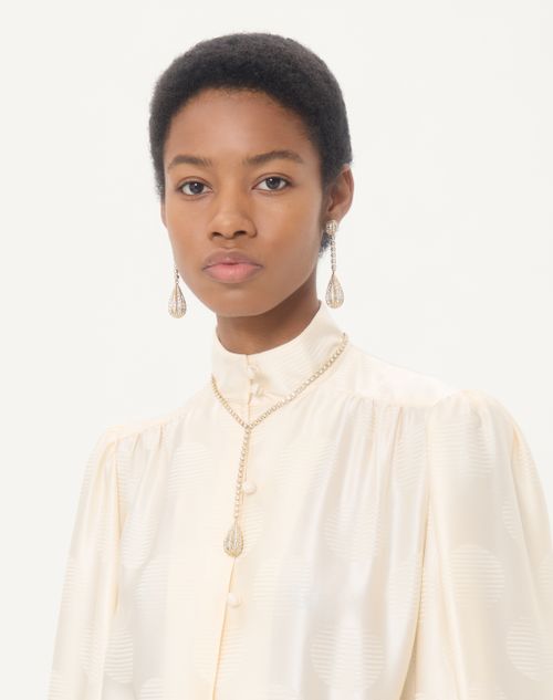 Valentino Garavani - Poetique Des Gouttes Necklace In Metal And Swarovski® Crystals - Gold/crystal - Woman - Fashion Jewelry