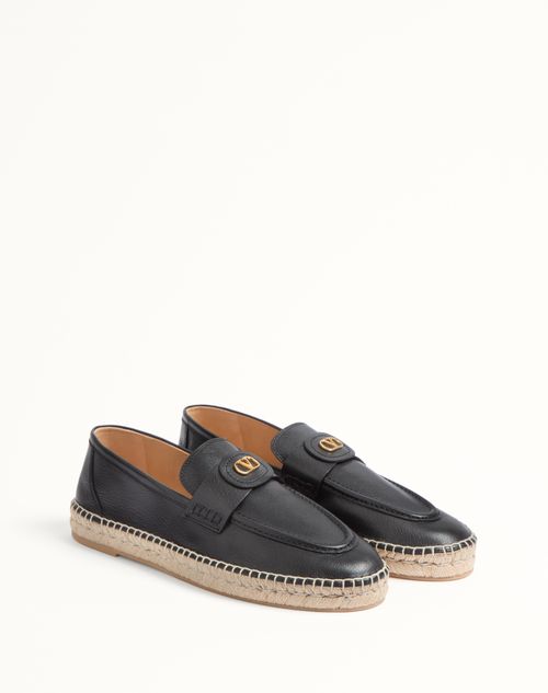 Valentino Garavani - Palm Avenue Calfskin Loafer - Black - Man - Shelf - M Shoes - Palm Avenue