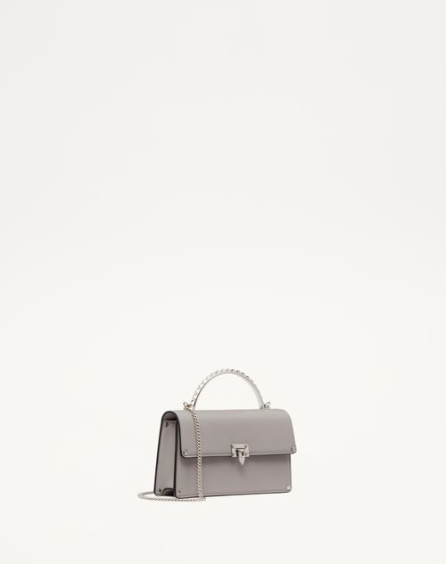 Valentino Garavani - ロックスタッズ カーフスキン ミニ ハンドバッグ - グレー - ウィメンズ - Shelf - Vgd Accessories - Woman Accessories Sale