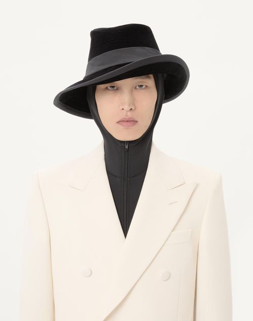 Valentino - Valentino Double-breasted Jacket In Wool Grisaille - Latte - Man - Coats And Blazers