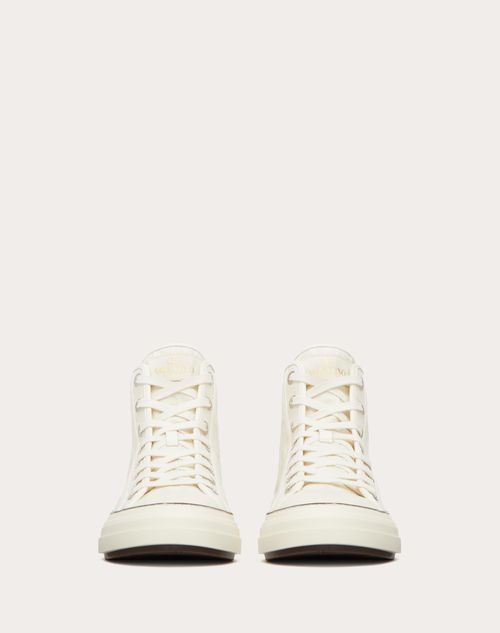 Valentino Garavani - Toile Iconographe Totaloop High-top Sneaker - Ivory - Man - Man View All