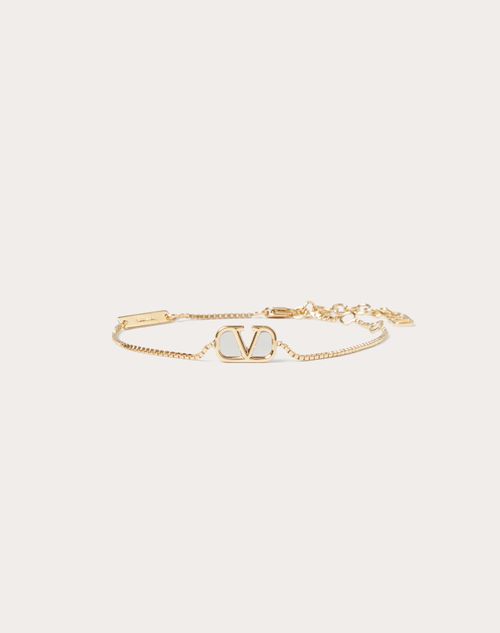 Valentino Garavani - Armreif Vlogo Signature Aus Metall - Gold - Mann - Schmuck & Uhren