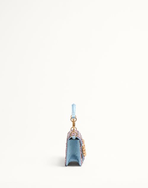 Valentino Garavani Locò Small Shoulder Bag Embroidered With Valentino Garavani Locò Small Shoulder Bag Embroidered With