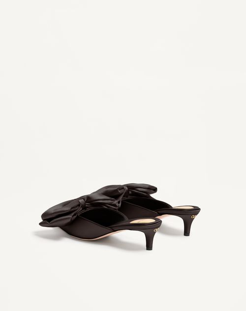 Valentino Garavani - ヨランド サテン ミュール 45mm - ブラック - ウィメンズ - パンプス