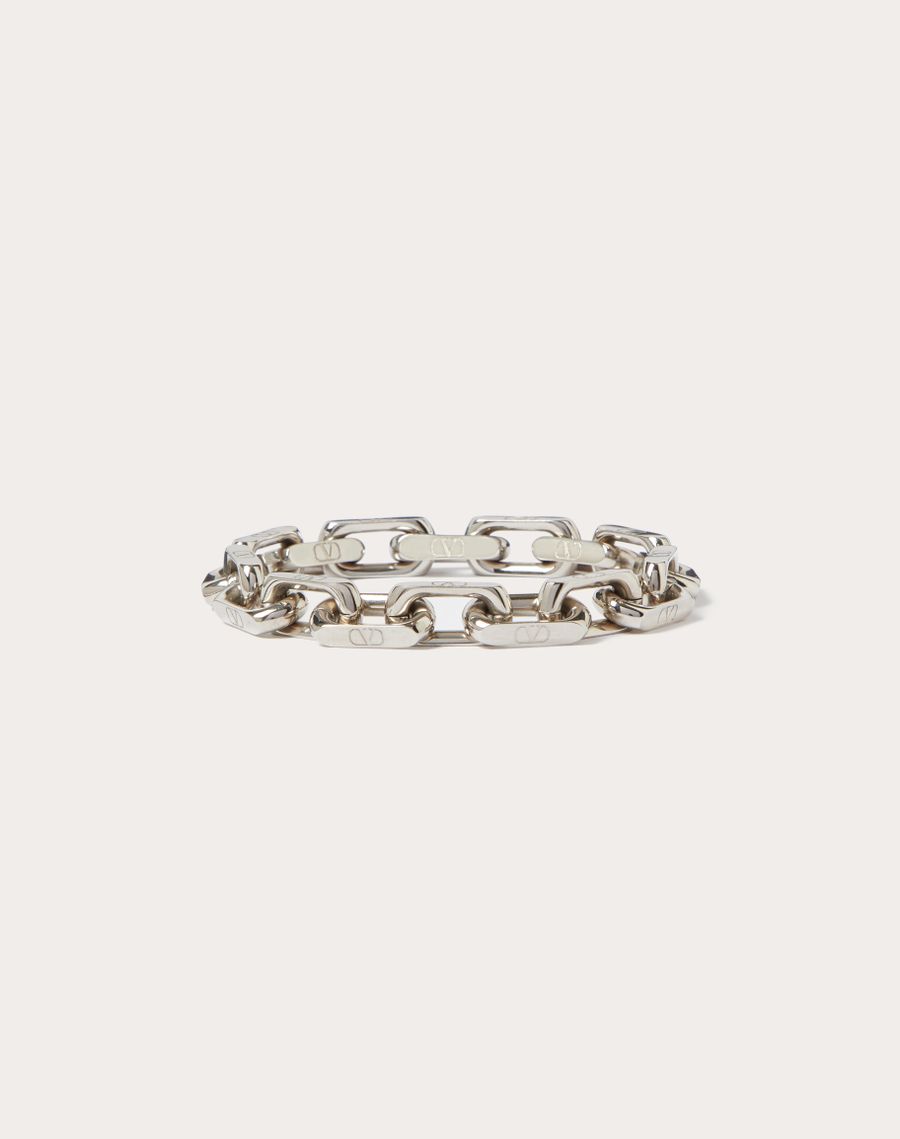 VALENTINO Vロゴ チェーン メタル ブレスレット