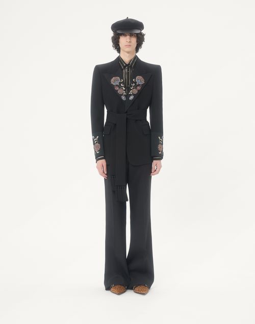 Valentino - Valentino Silk Chiffon & Lurex Shirt - Black/gold - Man - Shirts