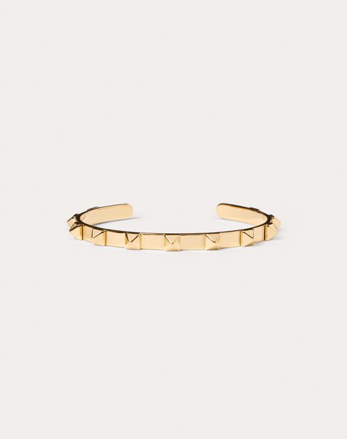 måle Alle slags pilfer Rockstud Metal Bracelet for Woman in Gold | Valentino US